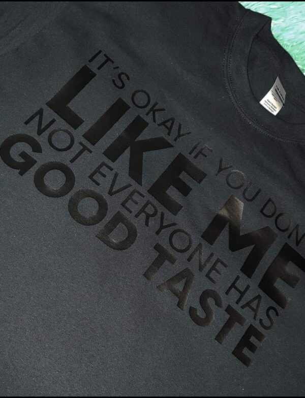 It's okay not to like me t shirt mahogany peacock designs