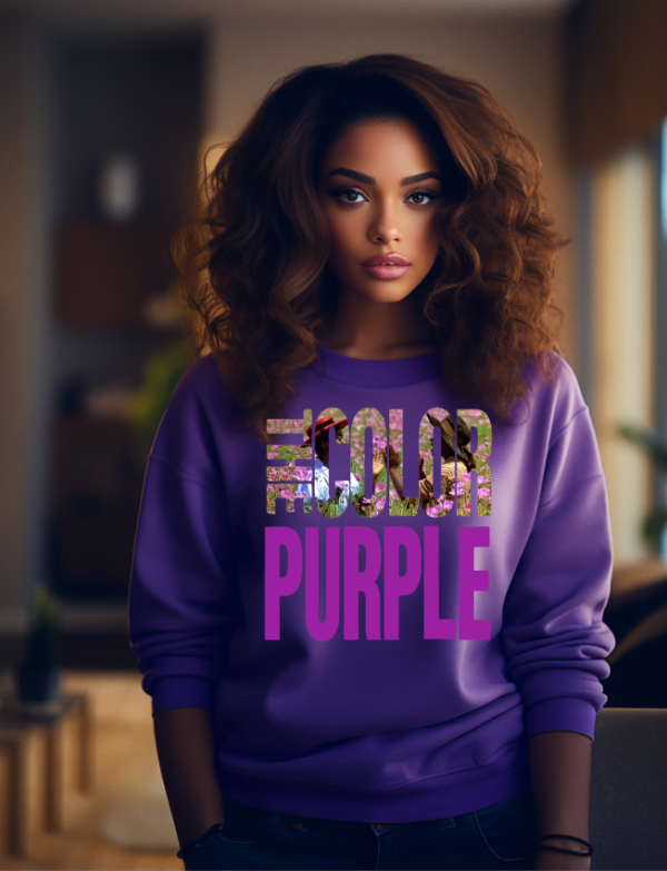 Retro Color Purple Sweatshirt
