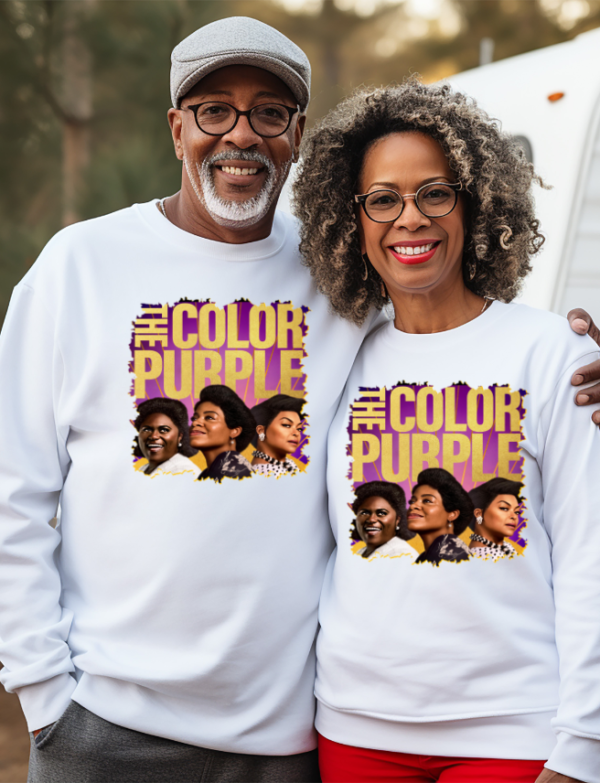 Color Purple: Movie Poster 3 Faces Sweatshirt